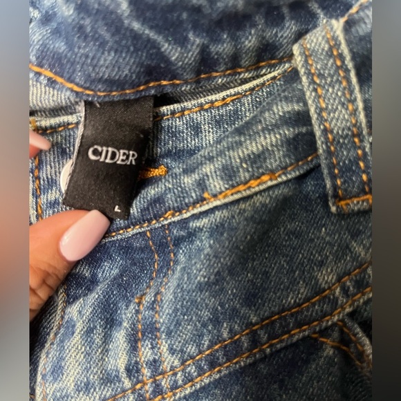 Cider Classic Blue Wide-Leg Jeans L - Picture 7 of 11